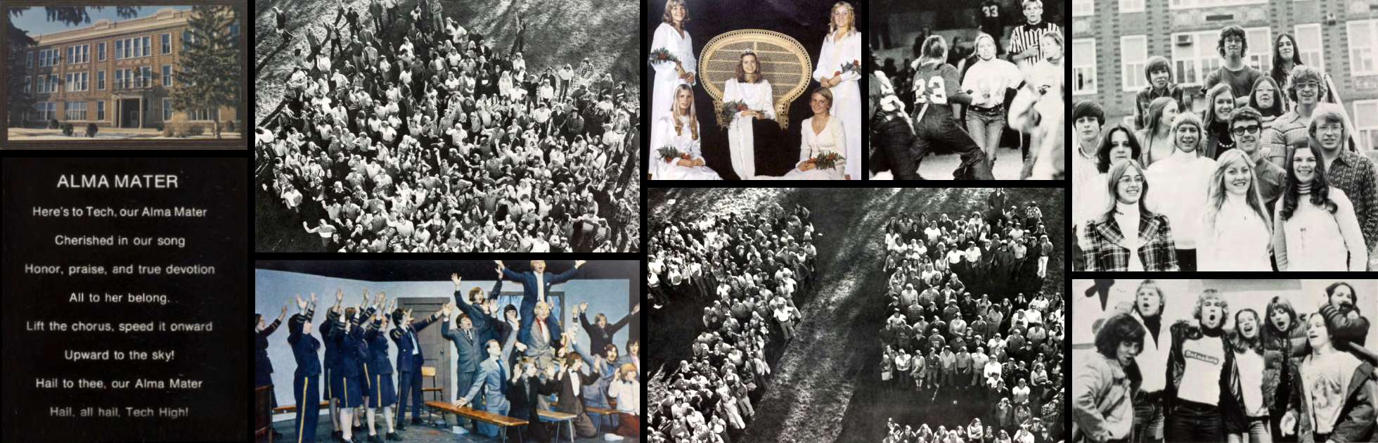 Collage of the St. Cloud Tech High School Class of 1975 for the 50 year reunion
