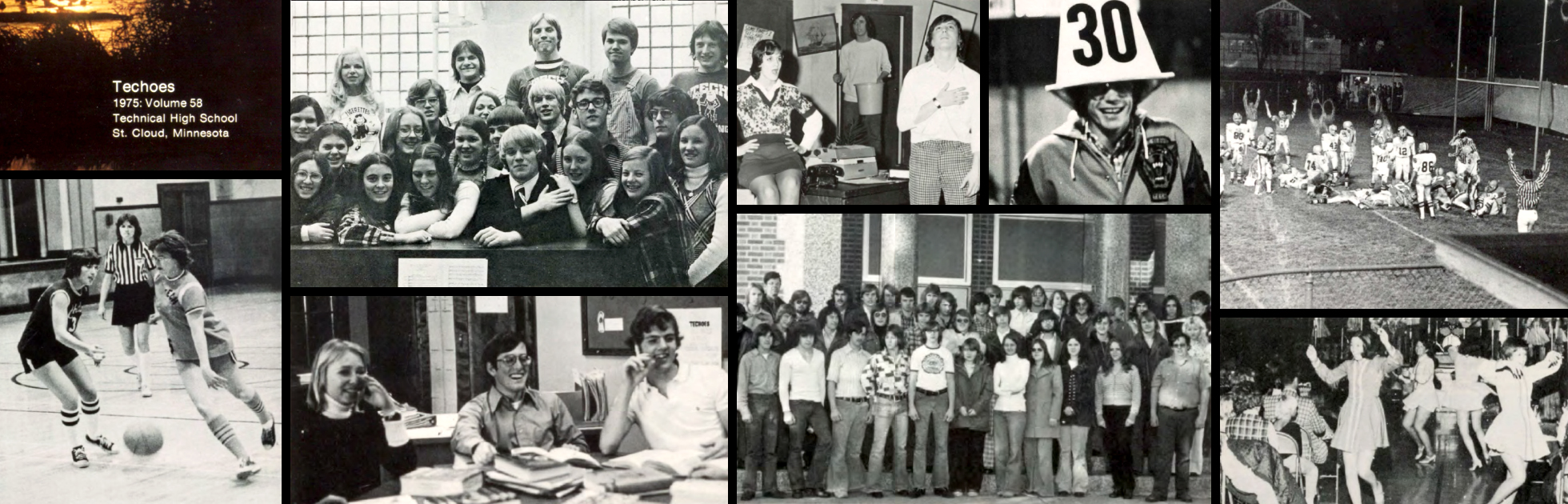 Collage of the Tech High School Class of 1975